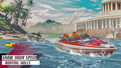 acqua barca da corsa Giochi screenshot 3