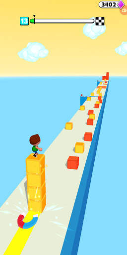 Block Surfer 3D: Stack Cube Surfer - Fun Run Game screenshot 4
