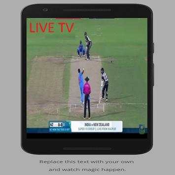 Cricket Mobile Live Tv  Hd Guide; Sports 4G Advice screenshot 1