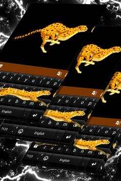 Black Cheetah Animated Keyboard screenshot 2