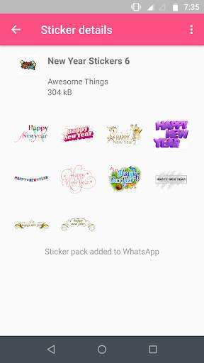 New Year Stickers for WhatsApp screenshot 7