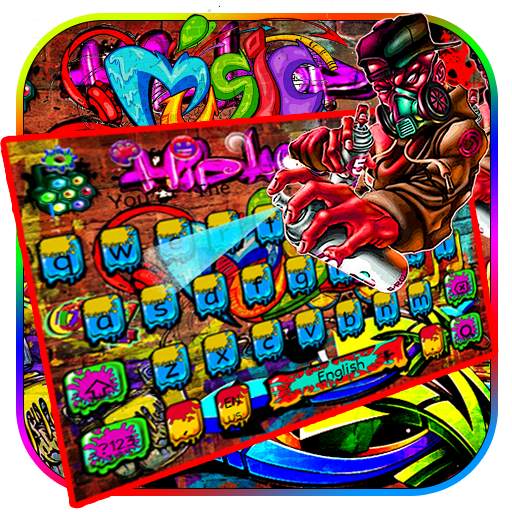 Street Music Graffiti Keyboard 10001003
