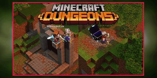DUNGEONS— Minecraft MMO Map For Minecraft PE screenshot 1