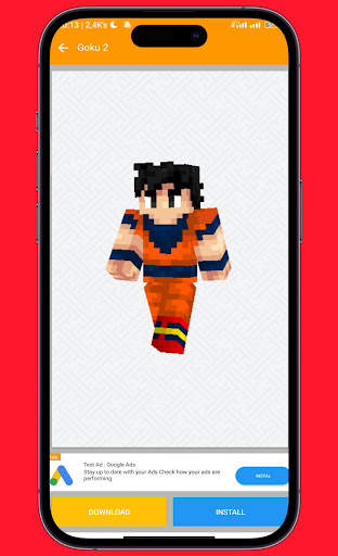 Goku Skin for Minecraft PE screenshot 3