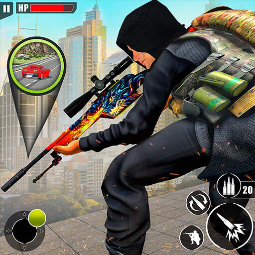 FPS Battle Sniper gun shooting 1.0