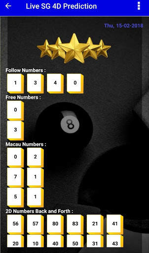 Live 4D Prediction V2 ! ( SG & HK ) screenshot 5