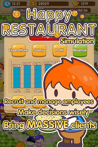 HappyRestaurant Sim screenshot 1