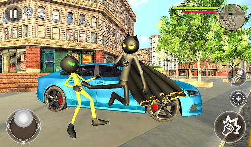 Bat Rope Hero Stickman Crime - Gangster Mafia Game screenshot 7