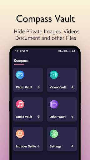 🇮🇳 Compass Vault AppLock- Hide Photo Video Lock screenshot 2