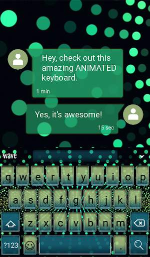 Green Disco Animated Keyboard  स्क्रीनशॉट 3