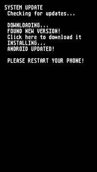 System update simulator screenshot 1