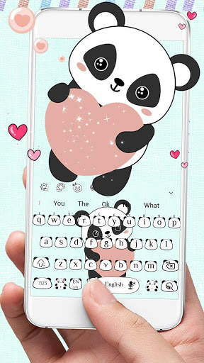 Cute Panda Anime Keyboard screenshot 2