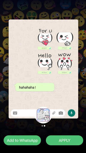 Cute Kaomoji Emoji Stickers screenshot 5