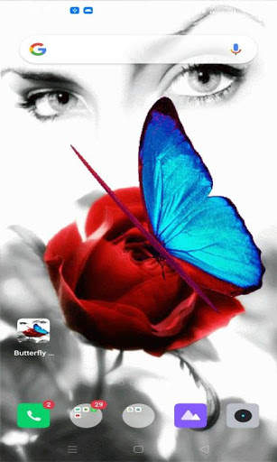 Butterfly Eyes Live Wallpaper screenshot 3