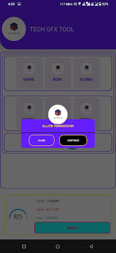 TECH APP GFX TOOL FOR BGM VIP screenshot 2