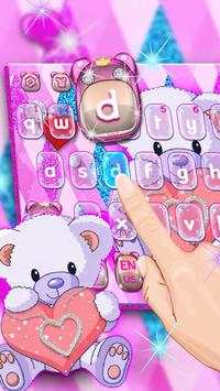 Kawaii  Bear Keyboard Theme screenshot 2