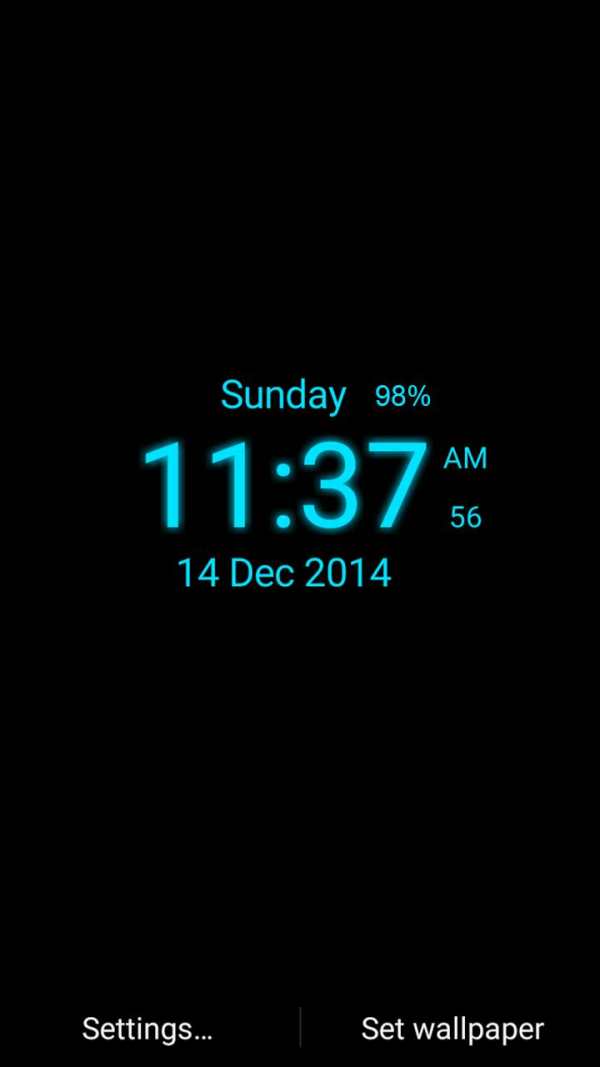 Digital Clock Live Wallpaper screenshot 13