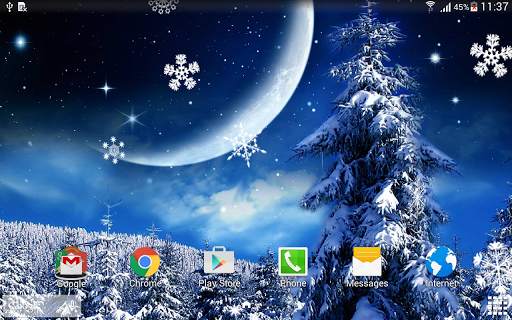 Winter Night Wallpaper screenshot 8