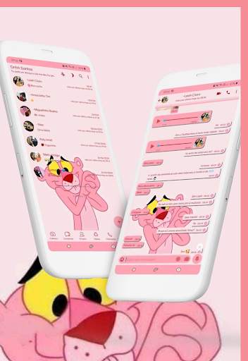 Tema Chat Pink & Wallpaper screenshot 6