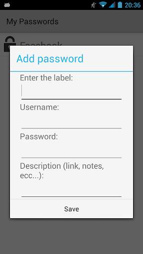 My passwords screenshot 5