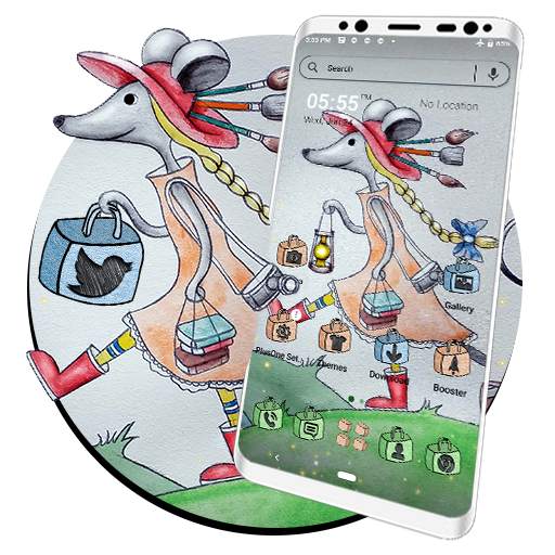 Mice Cartoon Launcher Theme 1.0.1