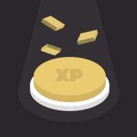 Level Up Button Gold - XP Play Games logo