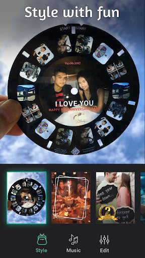 Anniversary video maker with song : video editor screenshot 2