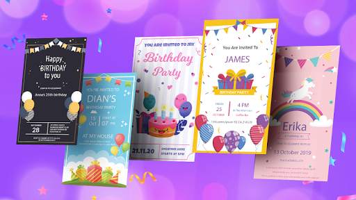 Birthday invitation card maker screenshot 1