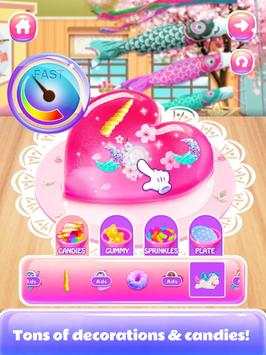 Rainbow Unicorn Cherry Blossom Jello - Girl Games screenshot 5