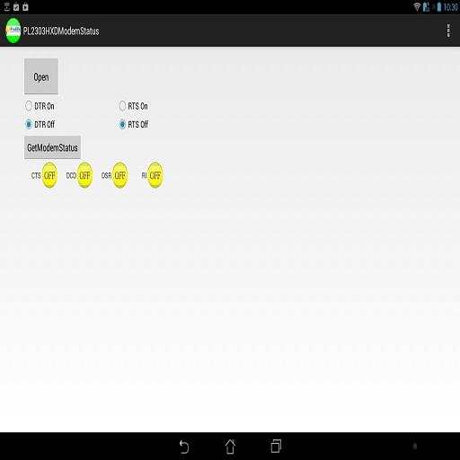 Prolific PL2303 Modem Status 1.0.0.2
