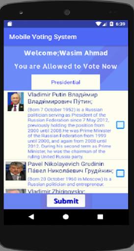 Mobile Voting System screenshot 6