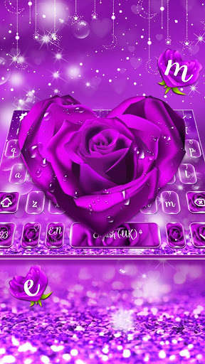 Purple Rose Keyboard screenshot 2