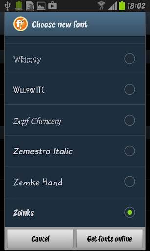 Zoinks FlipFont screenshot 7