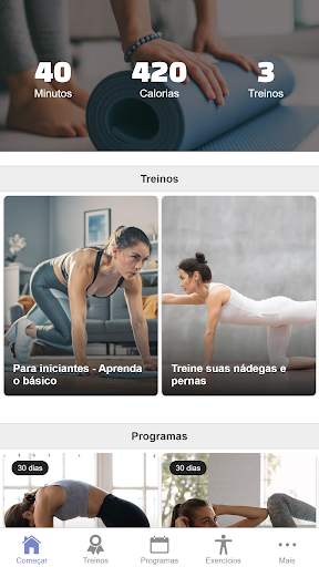 Exercícios de Pilates em casa screenshot 1