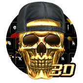 3D HipHop Schädel Tastatur icon