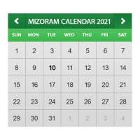 Mizoram Calendar 2021 on 9Apps