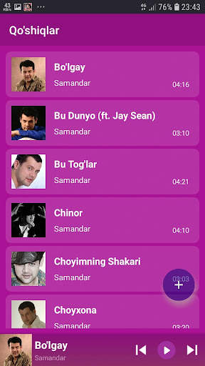 Samandar qo'shiqlari screenshot 1