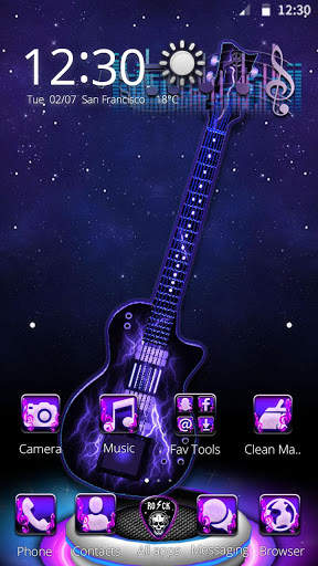 3D Acoustic Electric Guitar Theme screenshot 4
