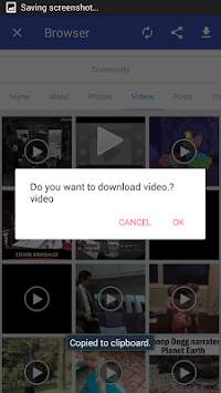 Video downloader for facebook screenshot 1