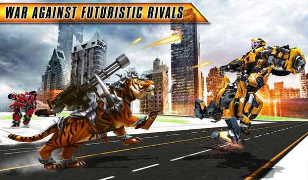 Wild Tiger Transforming Robot Battle Robot Games screenshot 11