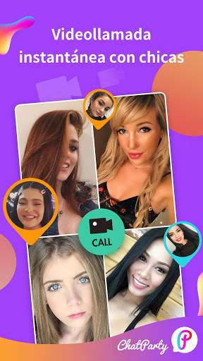 Chatparty-  Video chat en vivo y conocer amigos screenshot 2