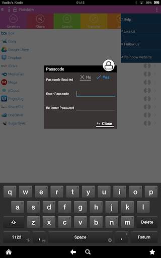 Rainbow - Best cloud storage app 6 تصوير الشاشة