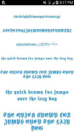 Color Fonts for FlipFont #4 screenshot 1