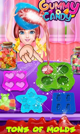Color Rainbow Sweet Gummy Candy Maker Game screenshot 3