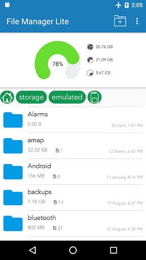 File Manager Lite 1 تصوير الشاشة