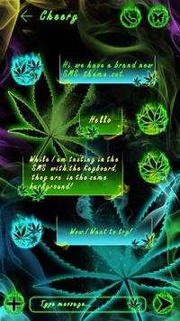 (FREE) GO SMS WEED RASTA THEME screenshot 3