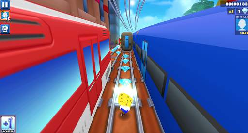 Sponge Neighbor subway runner dash скриншот 5