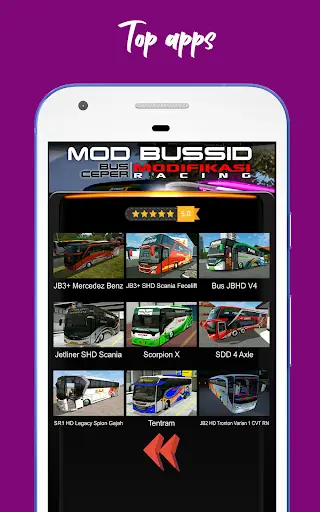 Mod Bussid Bus Ceper Modifikasi Racing screenshot 2