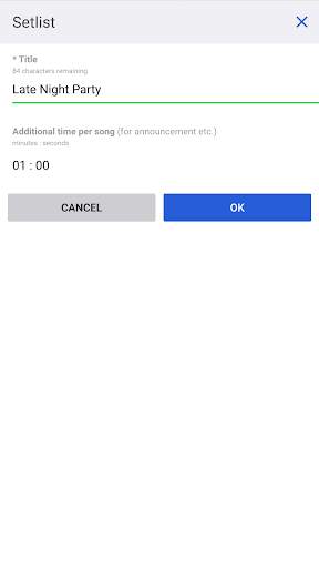 band music setlist screenshot 3