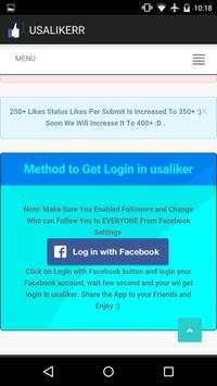 Auto Liker For Fb screenshot 1
